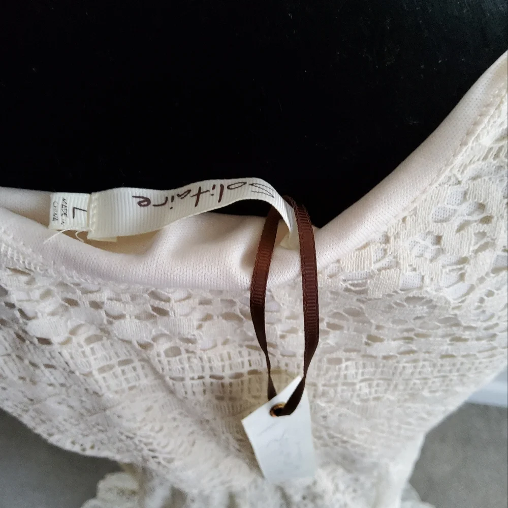 Solitaire by Ravi Khosla Crochet Hi/Lo Maxi Dress - Picture 4 of 16